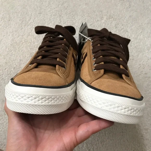 Converse Mens Brown Suede Sneakers Star Player 76 Ox Size 8 - Picture 4 of 12